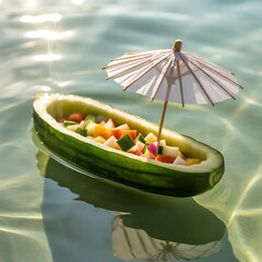 salad with avocado and cucumber