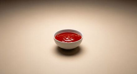 Centered Korean Chogochujang Bowl on Neutral Background