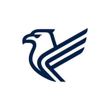 Griffin heraldic symbol in dark blue