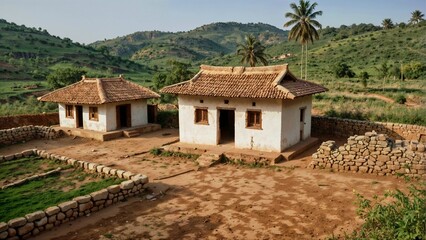 indian village hut house