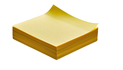 3D golden book isolated on white background with blank yellow cover template.