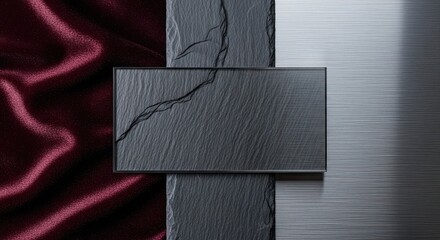 Contrasting Textures Surface Design Abstract Composition