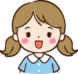 Hand Drawn Happy Kid Smile Vector Illustration