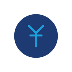 yuan money currency colored icon vector design good for web or mobile app