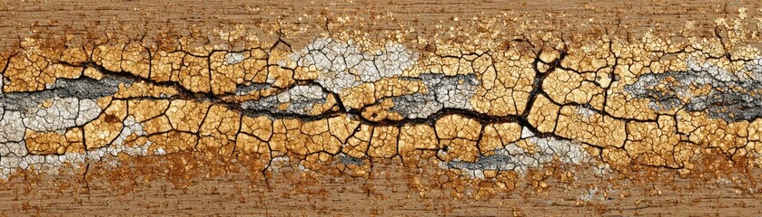 Hyper realistic photo showing white dust scratches concept. Detailed close-up of weathered, cracked surface texture background.