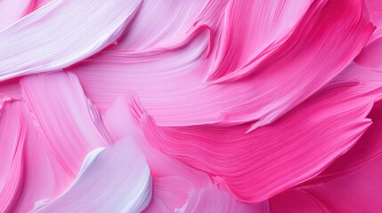 Naklejka premium Dynamic Swirling Pink Paint Texture Background
