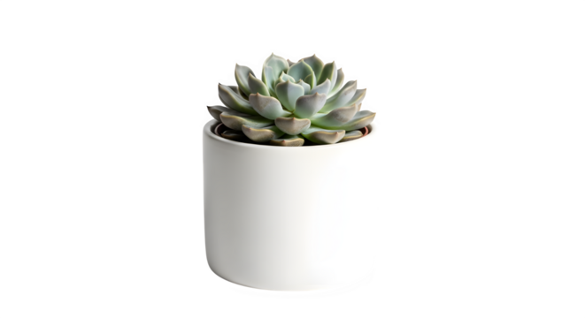 Delicate succulent plant in a white pot, , showcasing its unique texture and vibrant green color, perfect for adding a touch of nature to any space
