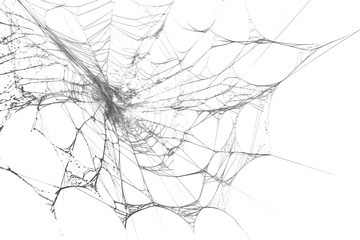Obraz premium Spiderweb, a delicate and intricate natural structure