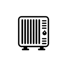 Portable Electric Space Heater Vector Illustration