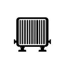 Compact Electric Room Heater Vector Illustration