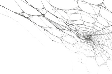 Spiderweb with intricate patterns, a delicate trap