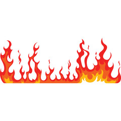 Fiery Flames With Orange Yellow Red Hues Dancing Across A Transparent Background Representing Heat And Energy