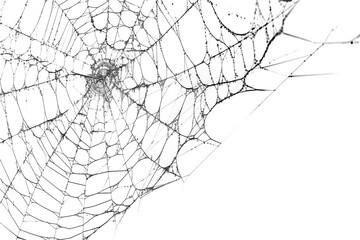 Spiderweb with intricate patterns, a delicate design