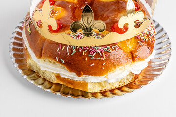 Corona de la Almudena, a typical dessert of Madrid on the 9th of November, which celebrates the Virgin of Almudena
