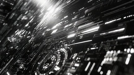 Digital circuit board processing data abstract technology background - Powered by Adobe