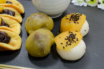 秋の味覚は芋団子