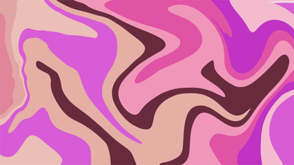 Bright Fluid Art Wallpaper, Psychedelic  Color Swirl Pattern.