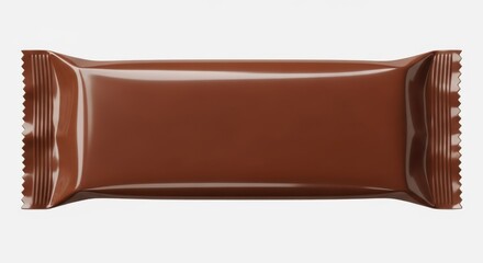 Illustration of chocolate bar packaging mockup for branding
