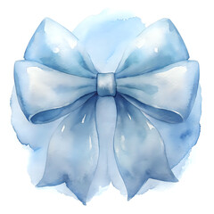 gift bow ,illustration watercolor background