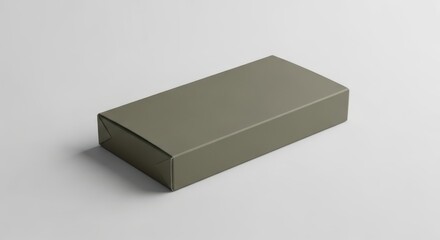 Fototapeta premium Illustration of a closed rectangular box on a white background