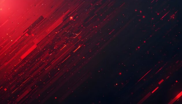 Abstract Red Geometric Composition Background with Futuristic Speed Technology Design Elements Vector Illustration Template