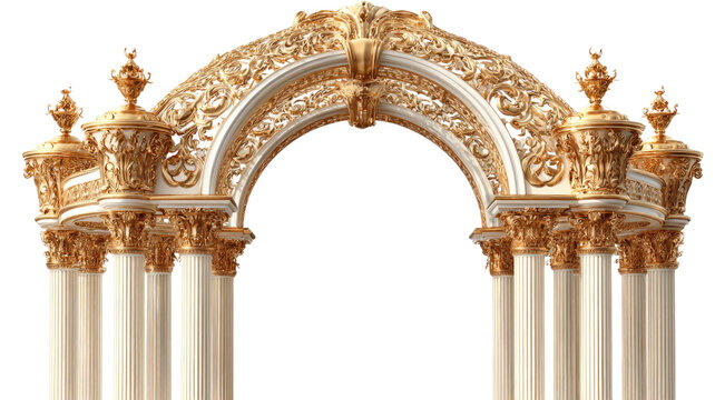 Ancient Greek marble columns and stone pillars of a classical building architecture