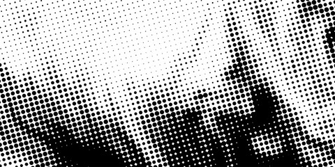 Bold Diagonal Halftone Dot Pop Art Texture Background. Futuristic Technology Concept