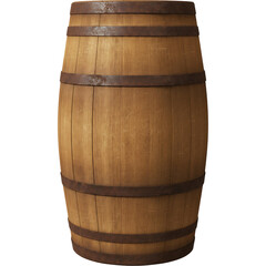 Obraz premium Rustic Wooden Wine Barrel