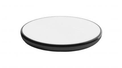 Wireless charger isolated on transparent background for smartphone or other gadget