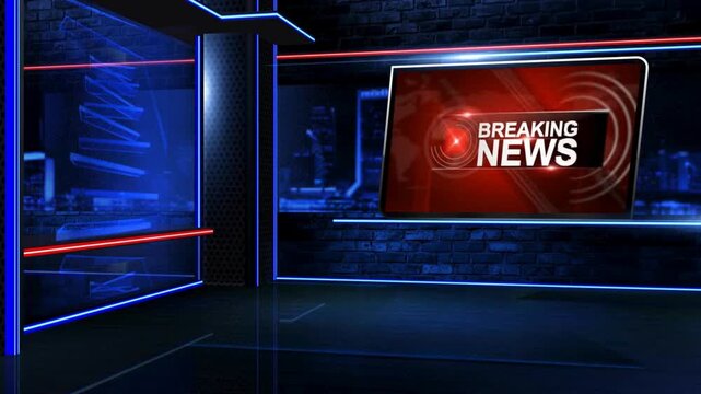 Studio Background for news report and breaking news on world live report. News Background. With space for your text. corporate presentation, interface