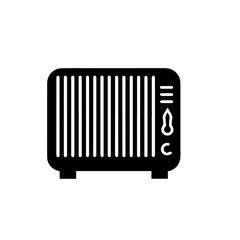 Electric Compact Space Heater Vector Illustration