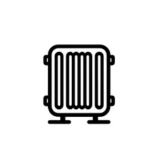 Compact Electric Space Heater Vector Illustration