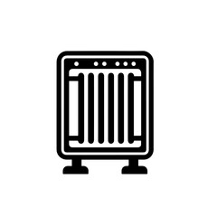 Electric Portable Space Heater Vector Illustration