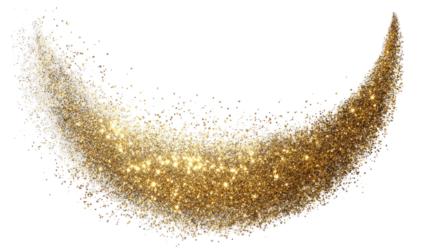 Golden texture grunge Christmas holiday backdrop with tinsel, sugar, and light patterns