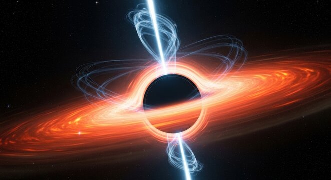 Astounding Black Hole Active Galactic Nucleus with Jets
