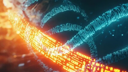 Blockchain technology transferring digital data in secure network - Powered by Adobe