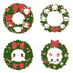 Festive Animal Wreaths A Collection of Holiday Cheer.