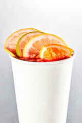 Orange juice milk tea beverage