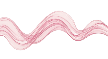 Abstract Pink Flowing Waves Background with Shimmering Particles