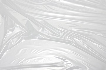 Wrinkled plastic wrap texture background