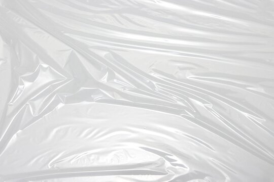 Wrinkled plastic wrap texture background