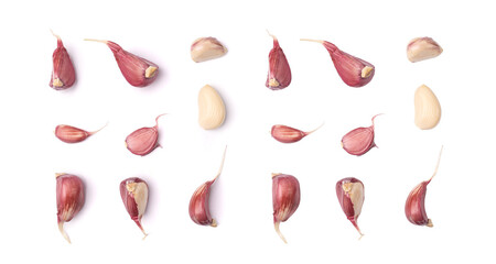 Garlic Cloves, Garlic Clove Group, Seasoning Bulb, Natural Spices Food Ingredient