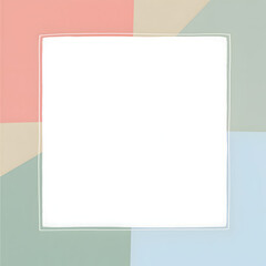 Pastel Square Frame Background