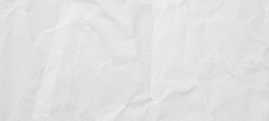 Abstract white crumpled and creased recycle paper texture background