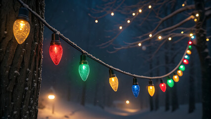 christmas Tree lights String of christmas lights