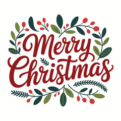 Merry Christmas Typography Bundle | Holiday Lettering Designs | Festive Greeting Text Art | Christmas Quote SVG