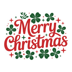 Merry Christmas Typography Bundle | Holiday Lettering Designs | Festive Greeting Text Art | Christmas Quote SVG