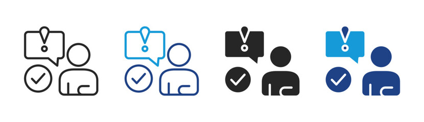 Smart Management icon set multiple style collection