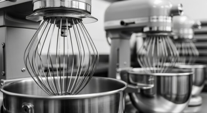 Professional Stand Mixers in Commercial Kitchen