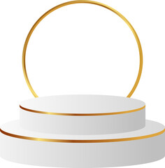  soft white layered podium perfect for modern presentation background